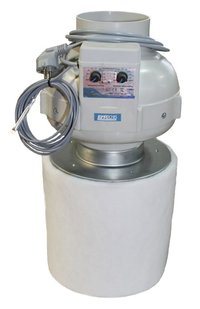 PK Kombo-Kit, PK Rohrventilator 125, 420 m³/h, PK-Carbon-Aktivkohlefilter